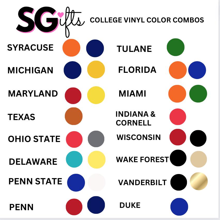 Personalized 5" x 7" acrylic magnetic frame with your college