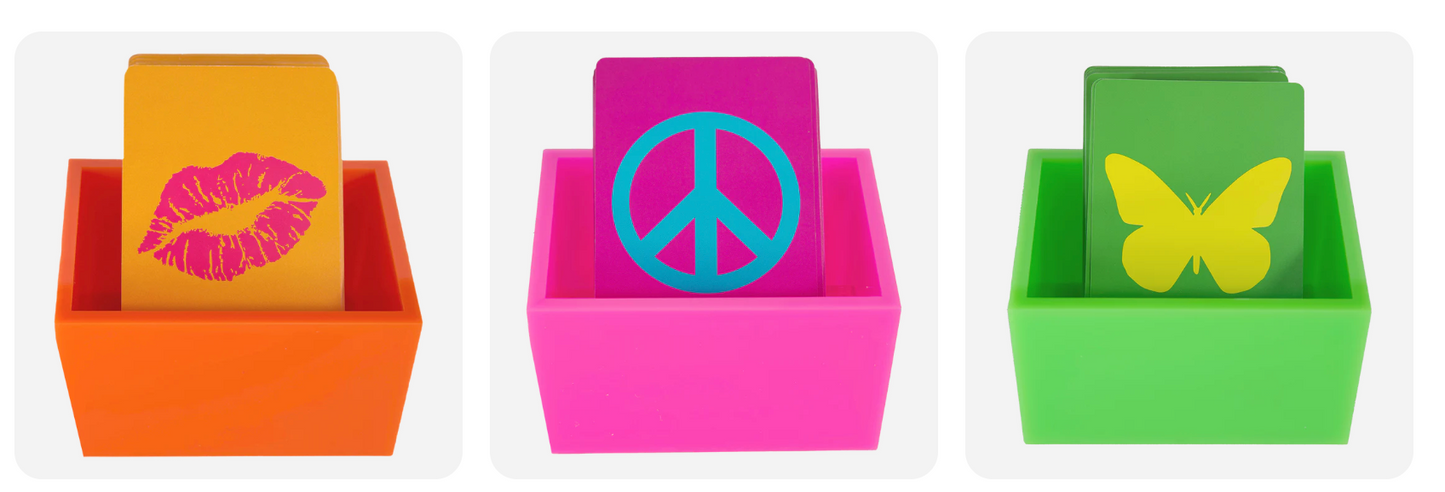 Canastasets.com acrylic canasta card holder