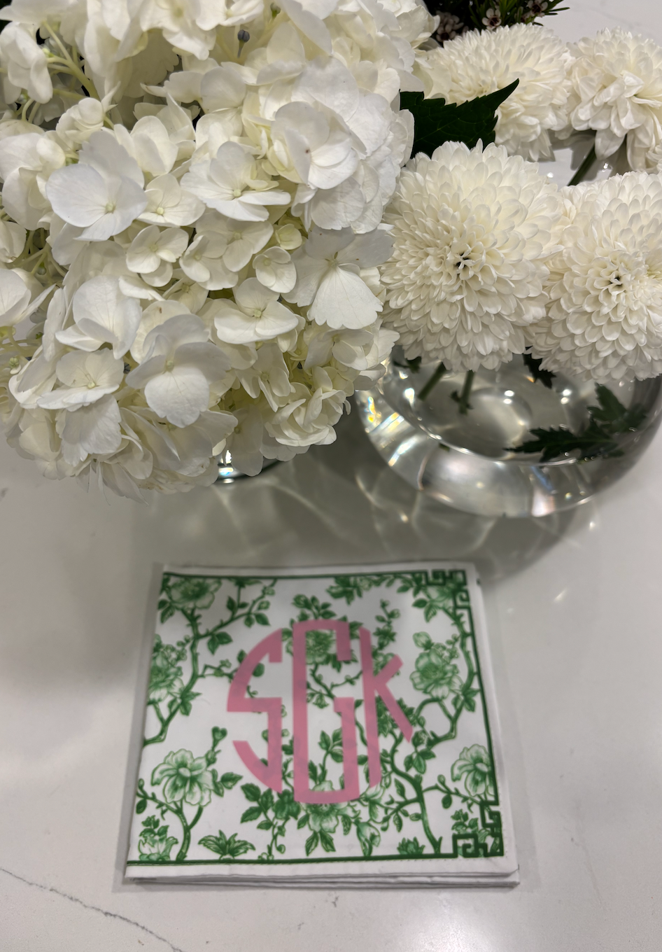 Personalized mahjong card holder - green