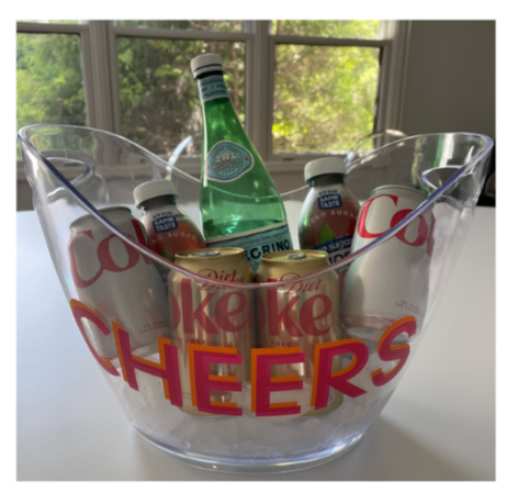 acrylic large 8 L ice bucket - CHEERS