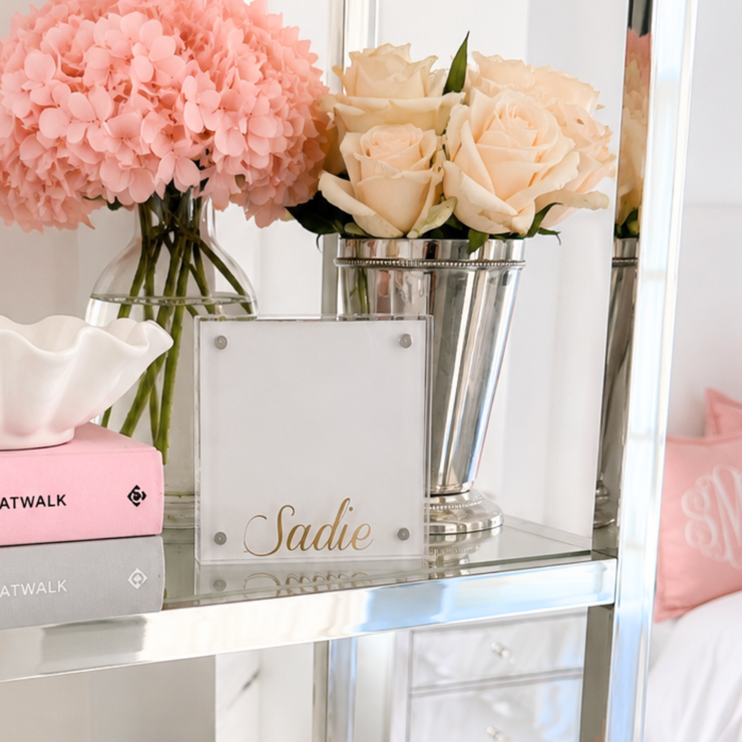 Personalized thick acrylic magnetic frame 4" x 4"
