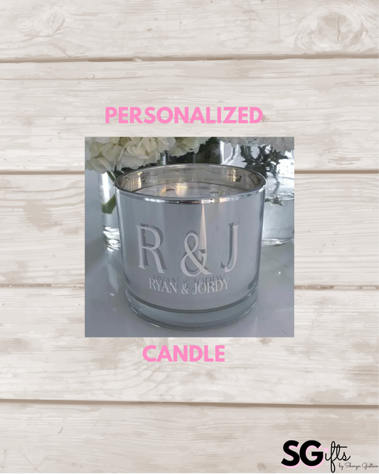 Personalized candle - mystic birchwood - 40 ounce