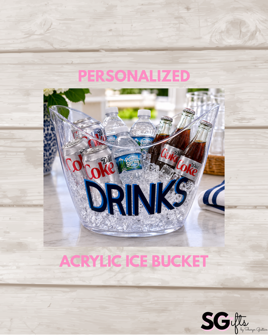 Acrylic large 8 L ice bucket - CHEERS
