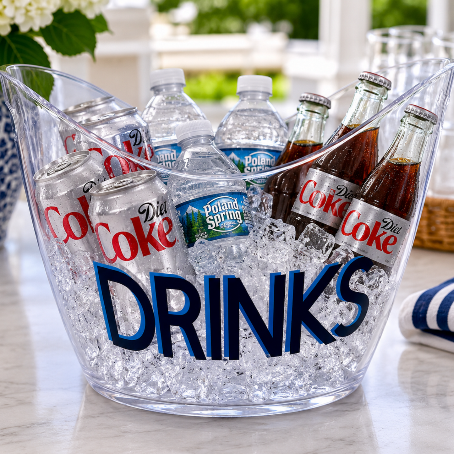 Acrylic large 8 L ice bucket - CHEERS