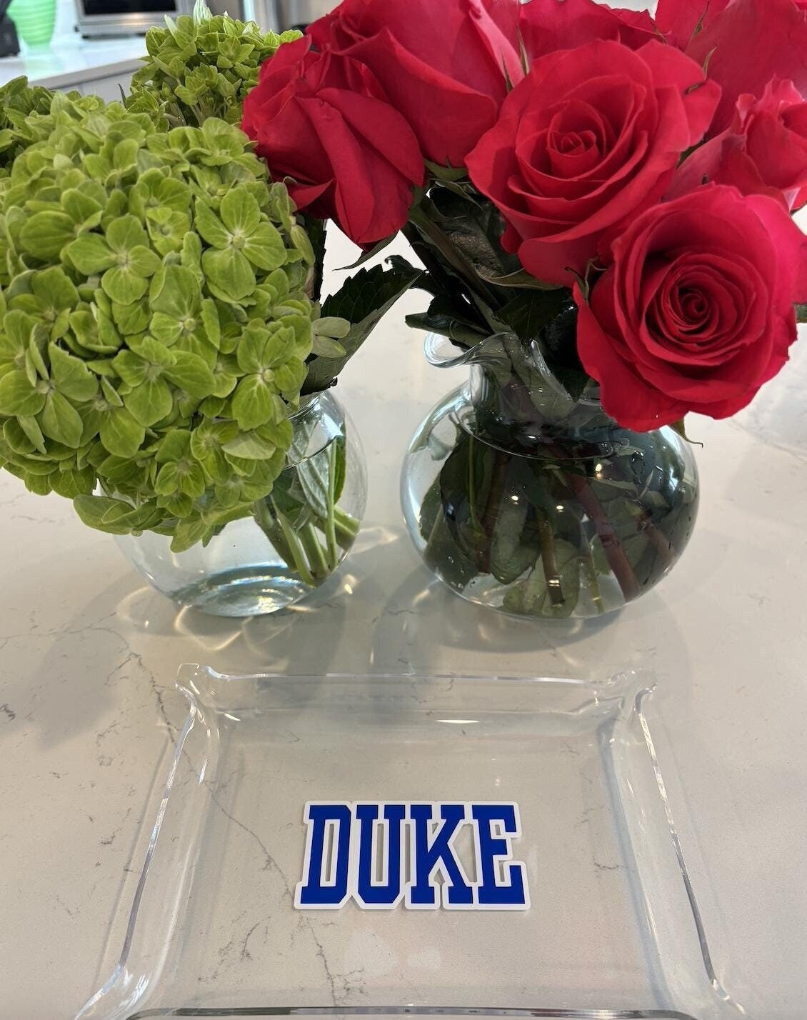 personalized 6" x 8" acrylic Pinch Tray with your college