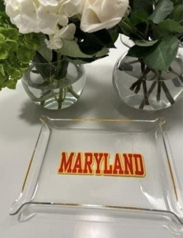 Personalized 6" x 8" acrylic Pinch Tray with your college in bold permanent vinyl
