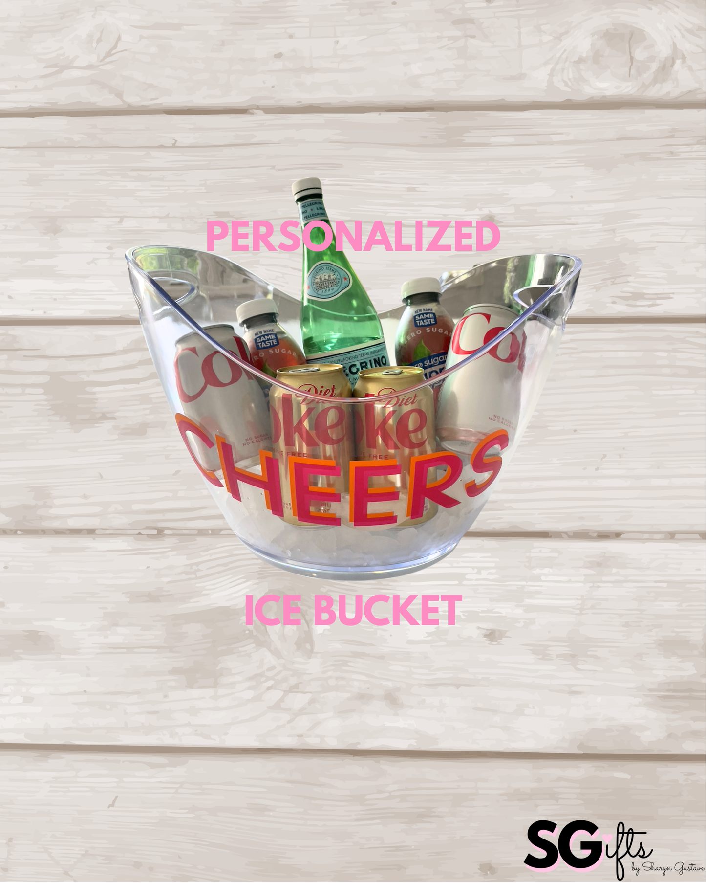 Acrylic large 8 L ice bucket - CHEERS