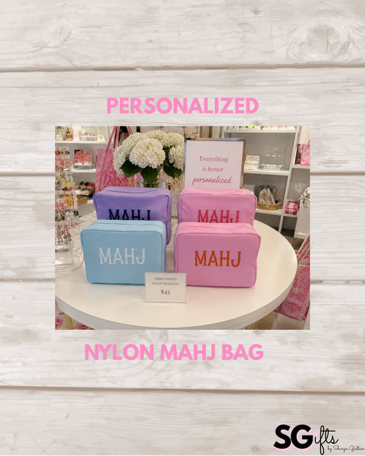 Nylon Mahj bag 11" x 5" x 7"