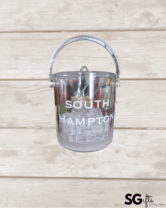 Personalized acrylic 1 1/2 qt ice bucket