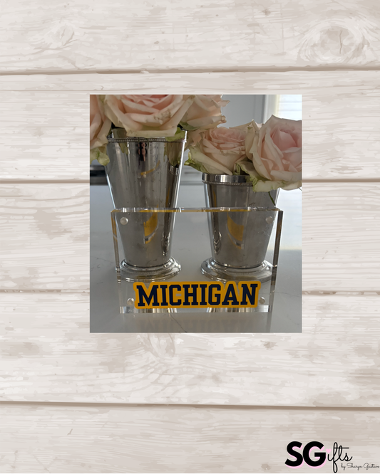 Personalized 4" x 6" clear acrylic magnetic block frame