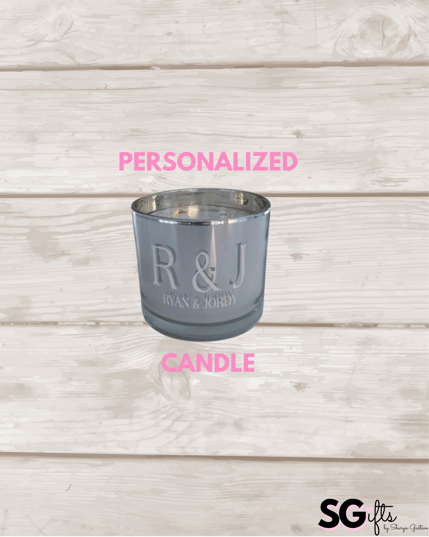 Personalized candle - mystic birchwood - 40 ounce