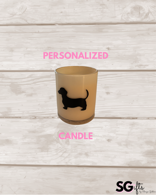 Personalized candle - Teakwood and slate - 7.8 ounce
