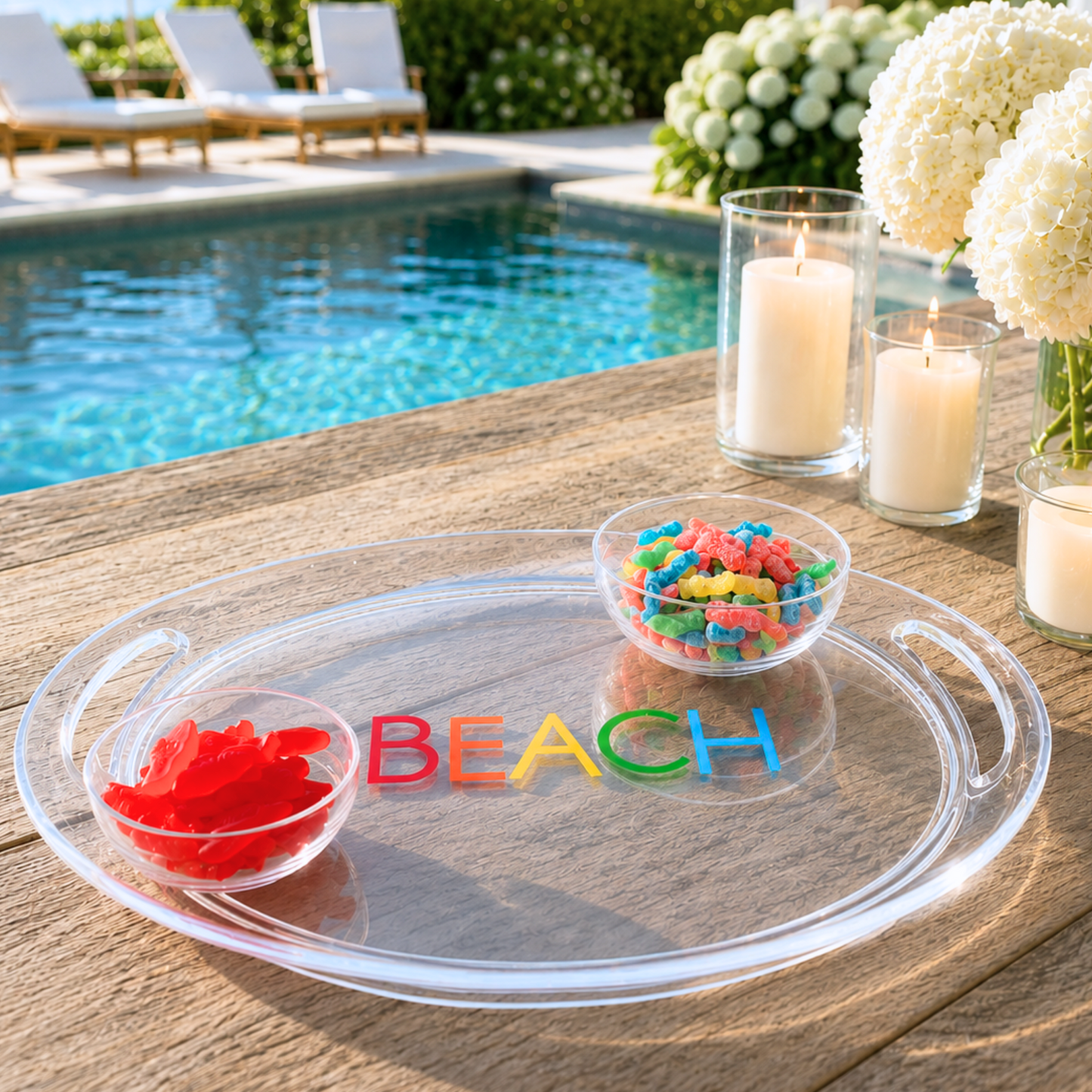 Personalized Acrylic oval Tray