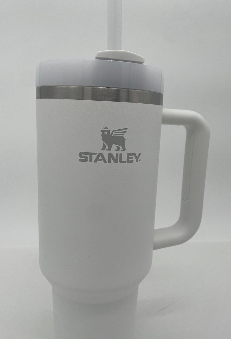 40 ounce authentic white STANLEY stainless steel i heart college travel tumbler