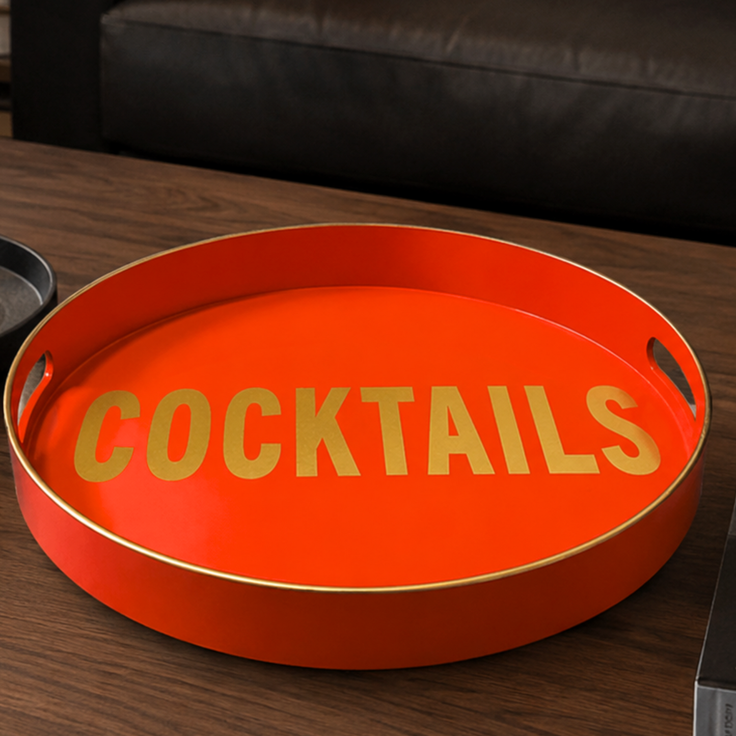 Personalized round tray - COCKTAILS