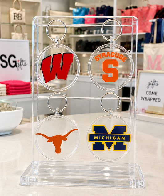 Personalized 3" acrylic college keychain