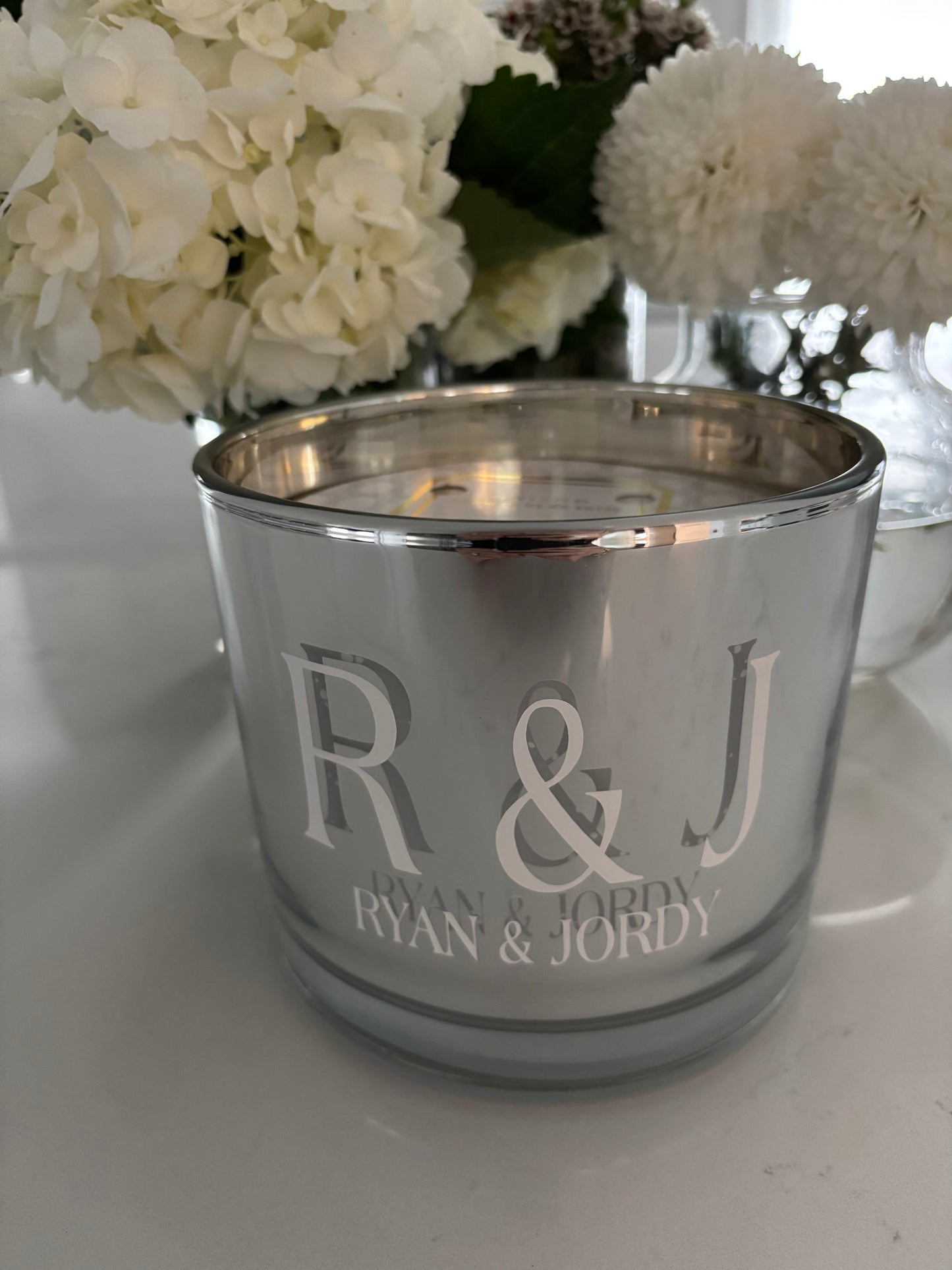 Personalized candle - mystic birchwood - 40 ounce