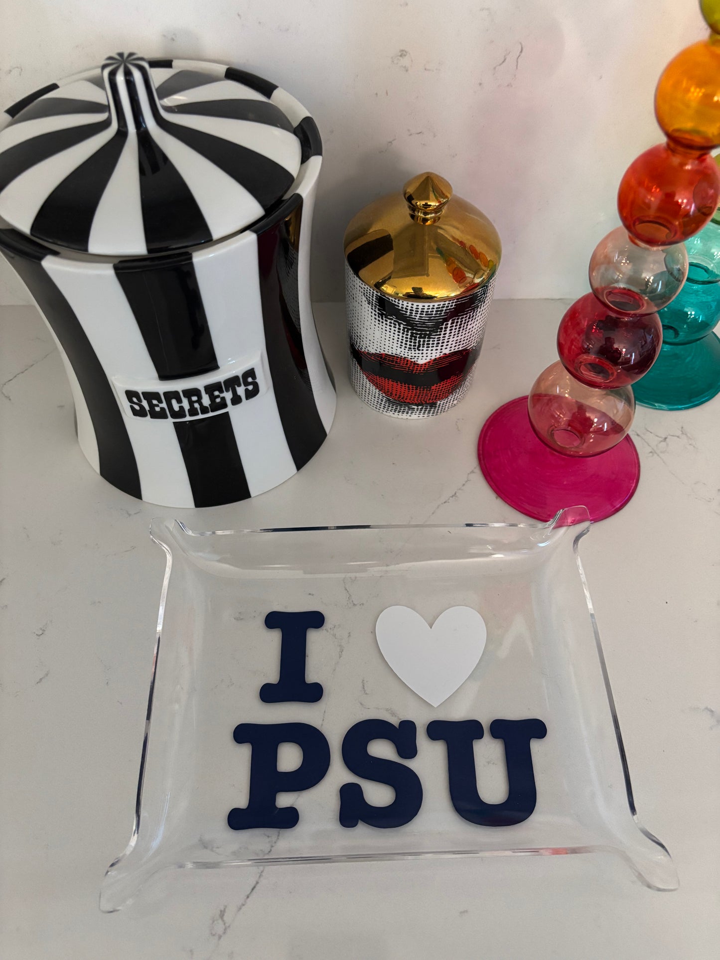 i heart my College 6" x 8" acrylic Pinch Tray - Penn State