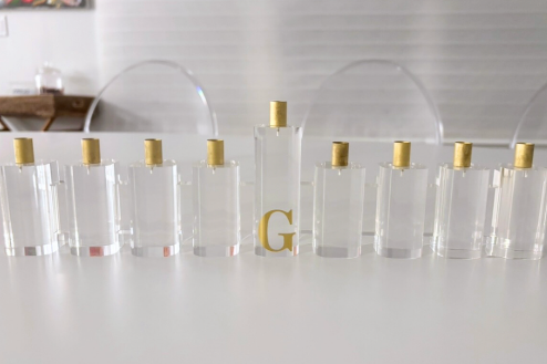 Personalized rounded acrylic menorah (candles are not included)