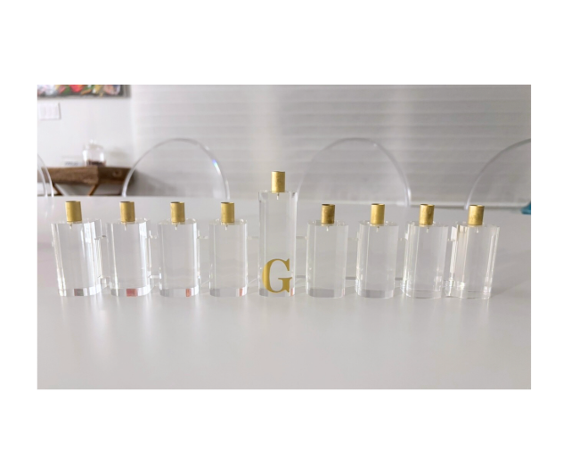 Personalized rounded acrylic menorah (candles are not included)