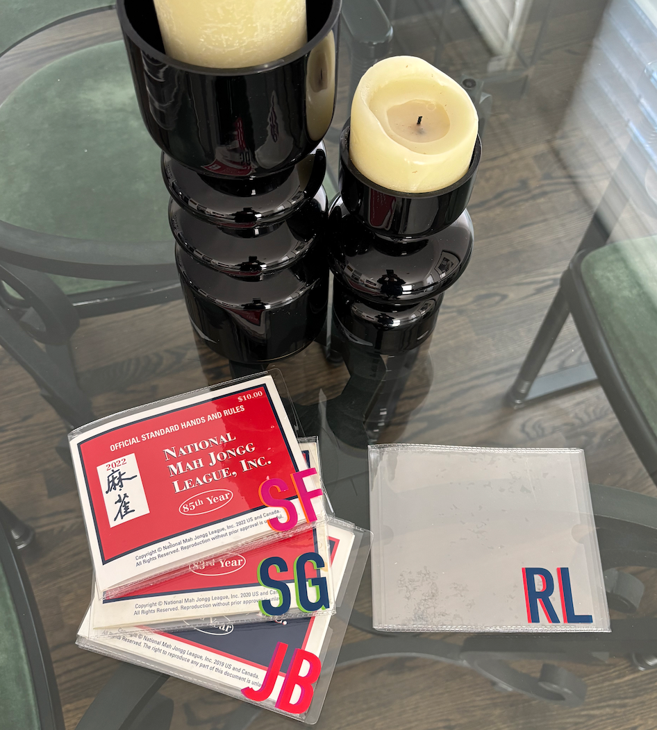 Personalized pvc mahjong card holder