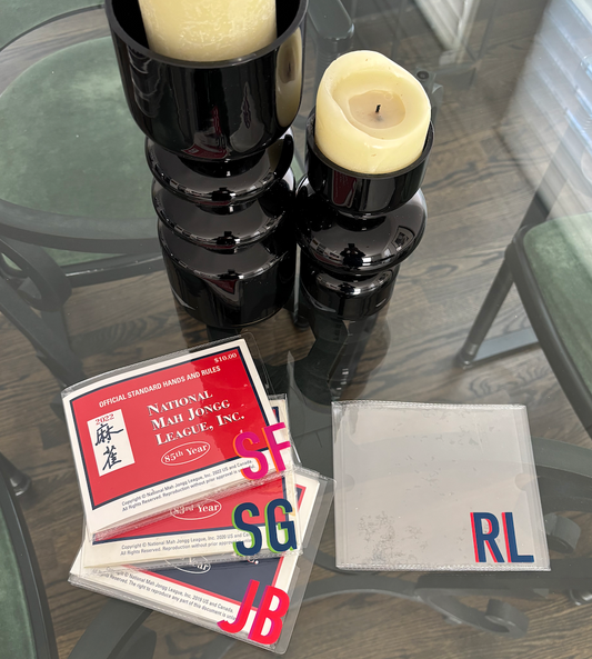 Personalized pvc mahjong card holder