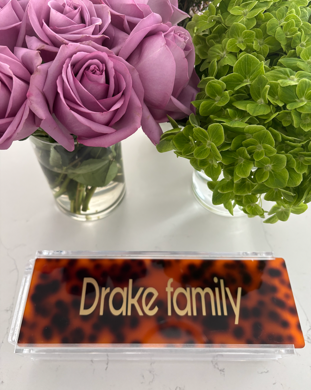 Personalized acrylic rummikub set -tortoise