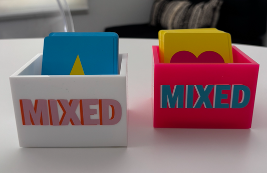Canastasets.com acrylic card holder - can be personalized