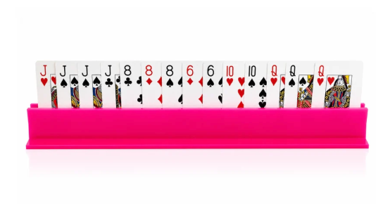 Canastasets.com acrylic canasta rack card holder- can be personalized