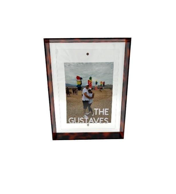 personalized 5" x 7"  tort acrylic magnetic frame