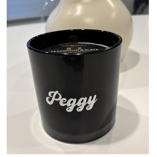 Personalized candle - Teakwood and slate - 7.8 ounce
