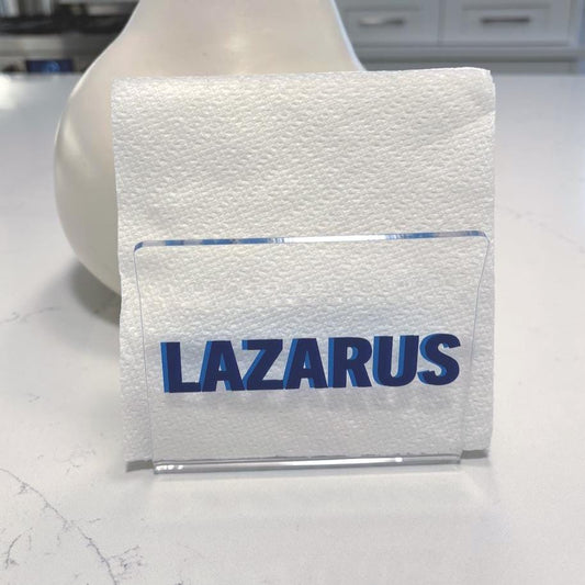 Personalized U shaped Acrylic Napkin Holder with last name